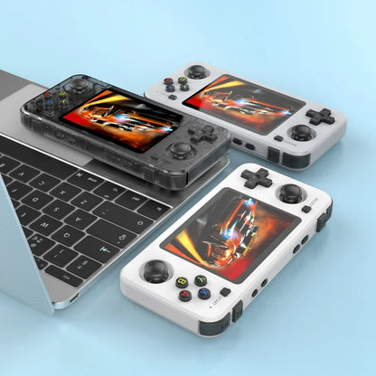 Green R36H Retro Video Game Console 3.5‘’ IPS Screen RK3326 3000 Mah Open Linux System Portable Player for Boys Gift